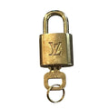 #320 Louis Vuitton Lock & Key in Gold, New EXCELLENT!