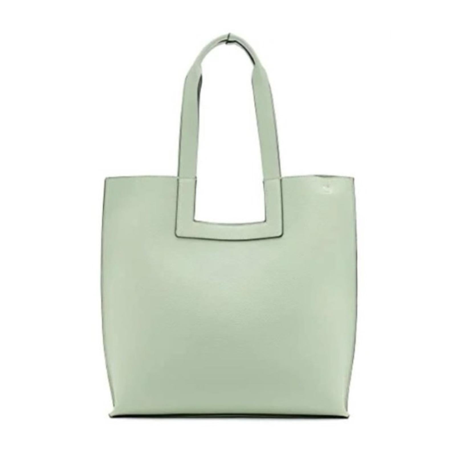 NEW Calvin Klein Bette XL Tote Crossbody Set Green, Vegan Shoulder Bag Duo $178