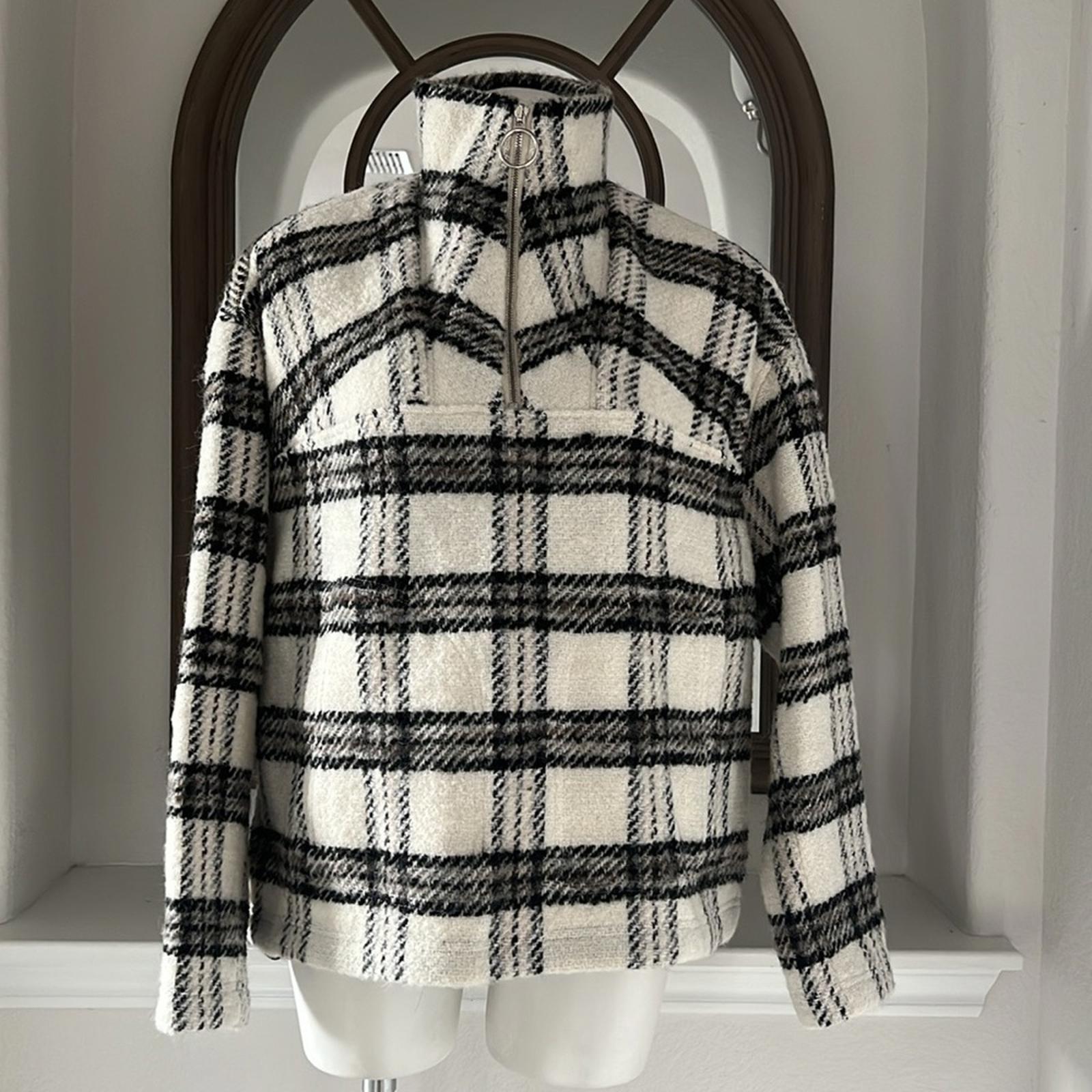 IRO Bika Jacket in Ecru/Black/Grey Size EU 40 New w/Tag