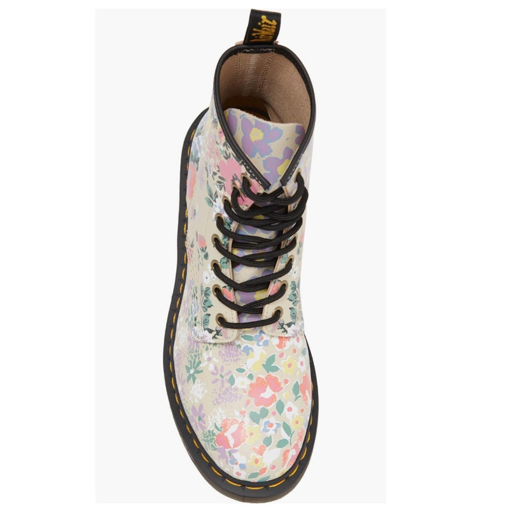 Dr. Martens 1460 Floral Lace Up Boots, Floral Beige, Size 5 New w/o Box