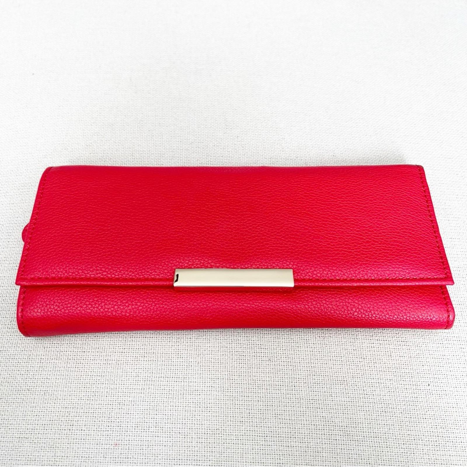 R.H. Macy & Co. Pebble Leather Travel Jewelry Wallet, Red New w/Tag