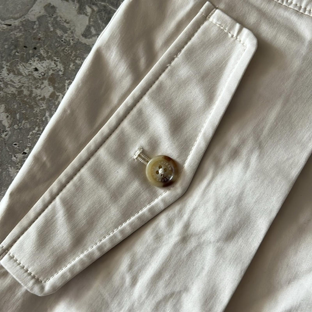 Lauren Ralph Lauren Buckle-Trim Sateen Shorts in Winter Cream, Size 18 NWT