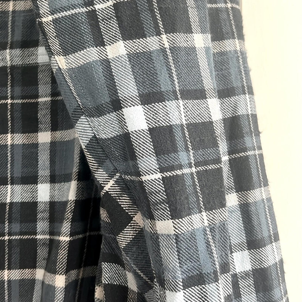 Officine Générale Ahmad Twill Check Button Down Shirt, Size L New w/Tag $395
