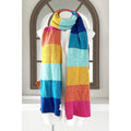 Kurt Geiger Knit Rainbow Scarf, Multicolor/Unisex One Size EXCELLENT!