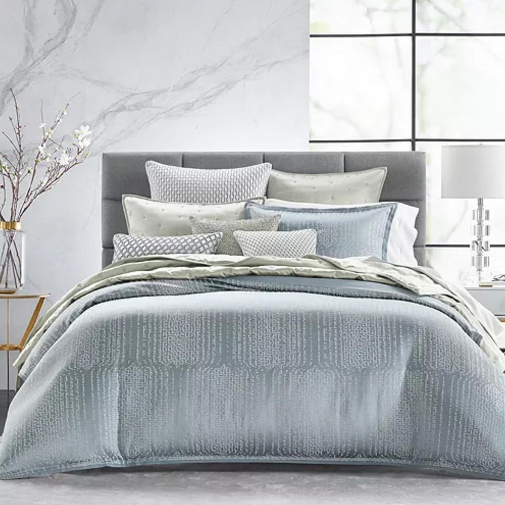 Hudson Park Collection Faded Geometric Standard Sham, New w/Tag $130