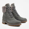 Timberland Courmayeur Valley Waterproof 6” Boots in Med Grey, Size 8 NEW in Box