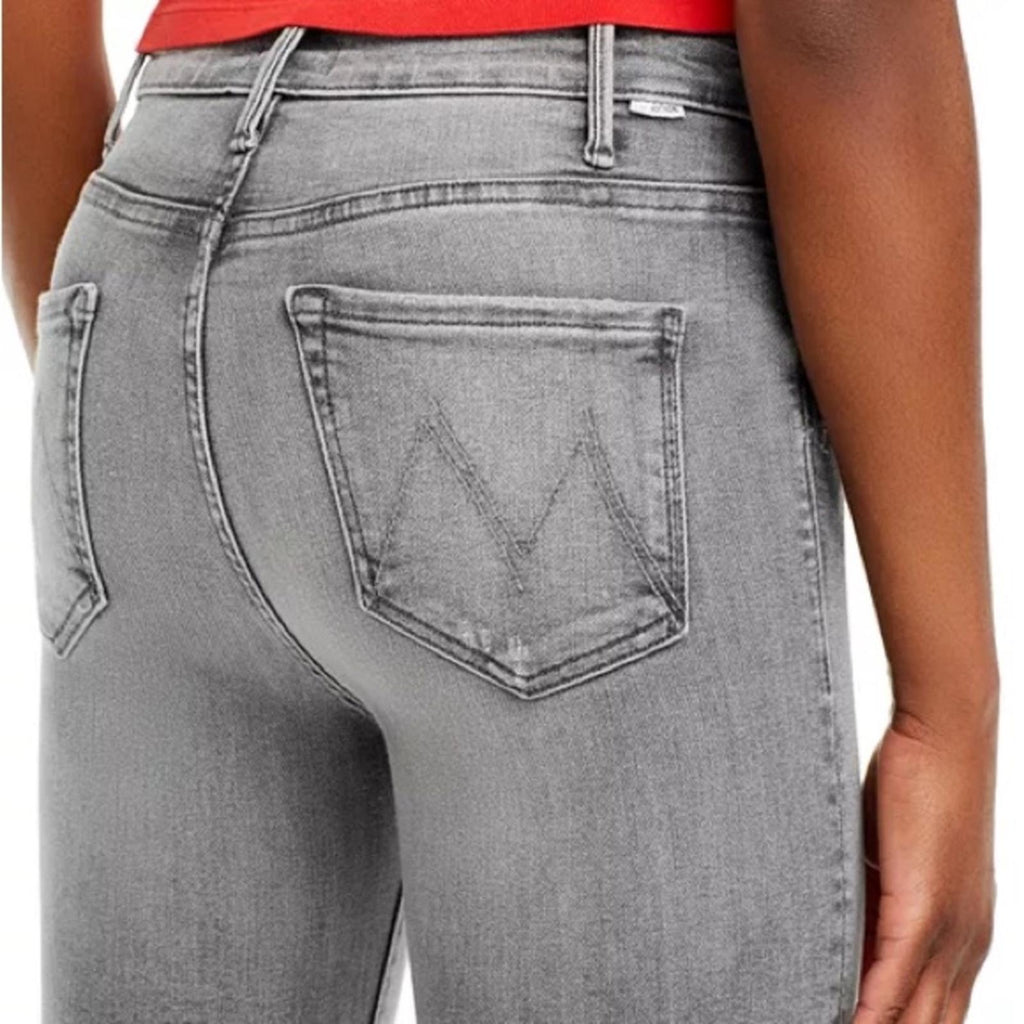MOTHER The Hustler High Rise Ankle Bootcut Jeans in Barely There/Gray Size25 NEW