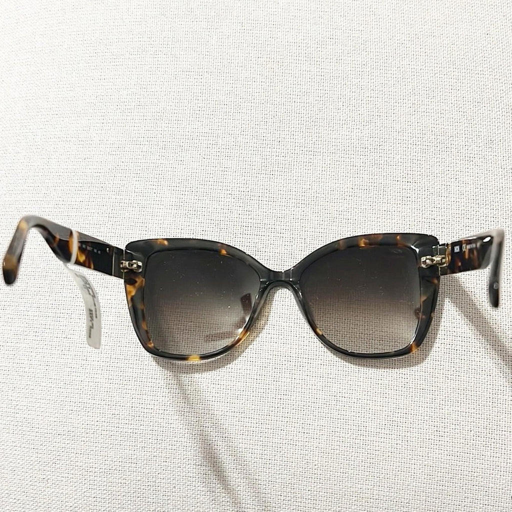 MCM Butterfly Sunglasses with Gradient Grey Lenses, Brown/Tortoise, NWT