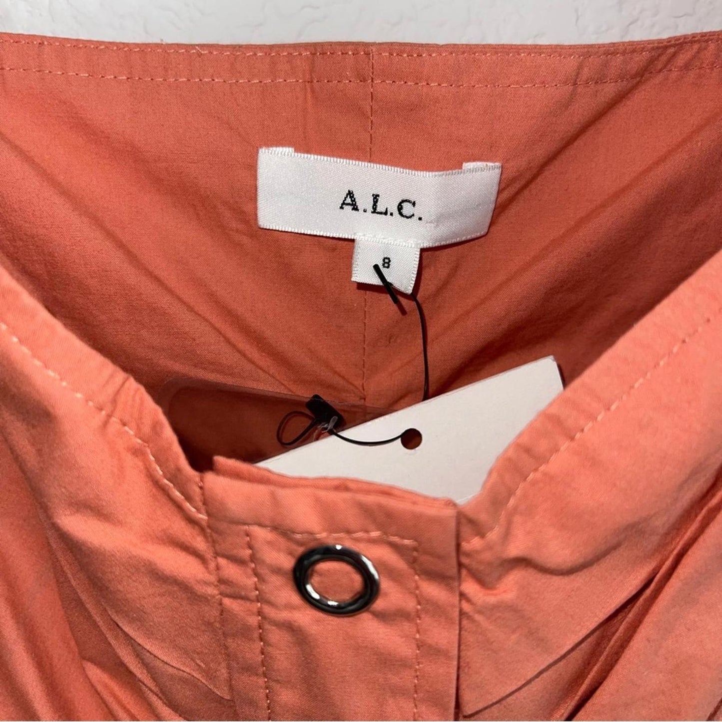 A.L.C. Lilah Cotton Sweetheart Top in Apricot Size 8 New w/Tag Retail $275