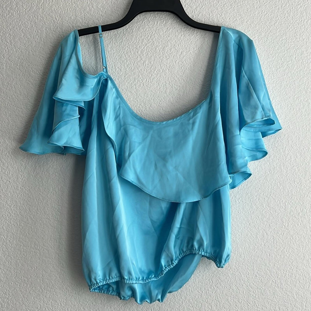 Ramy Brook Scarlett Top in Sky Blue, Size L NEW w/Tag $325