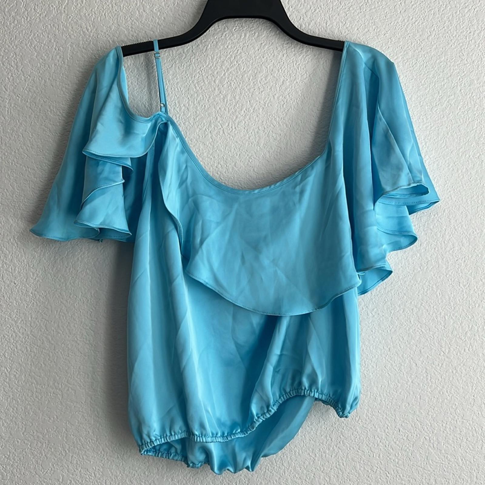 Ramy Brook Scarlett Top in Sky Blue, Size L NEW w/Tag $325