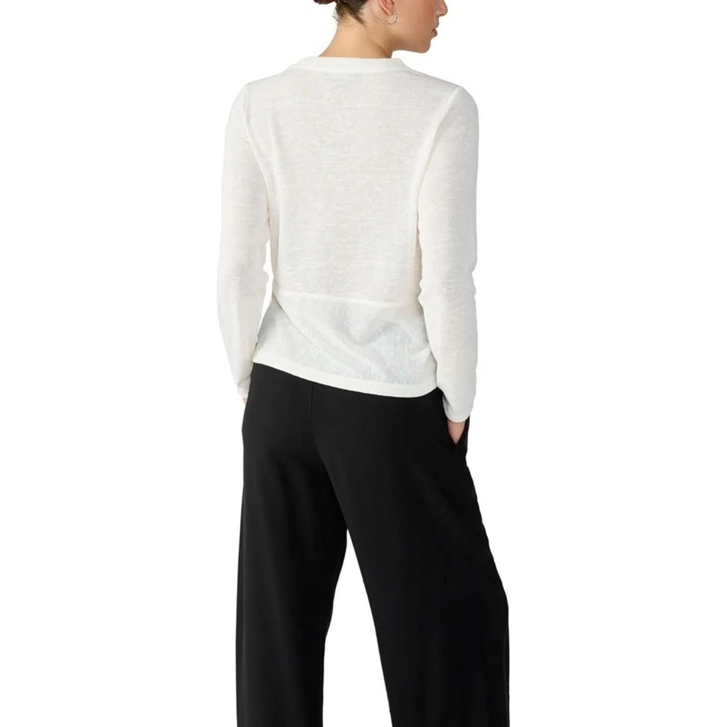 Sanctuary Knot Your Business Long Sleeve Top in Milk/White Size XL New w/Tag