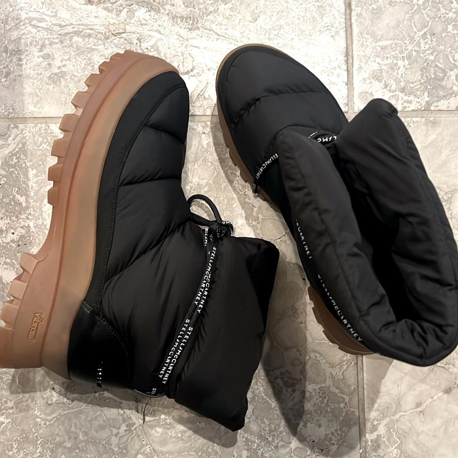 Stella McCartney Trace Recycled Polyamide Boots in Black Size 41 New w/ DustBag