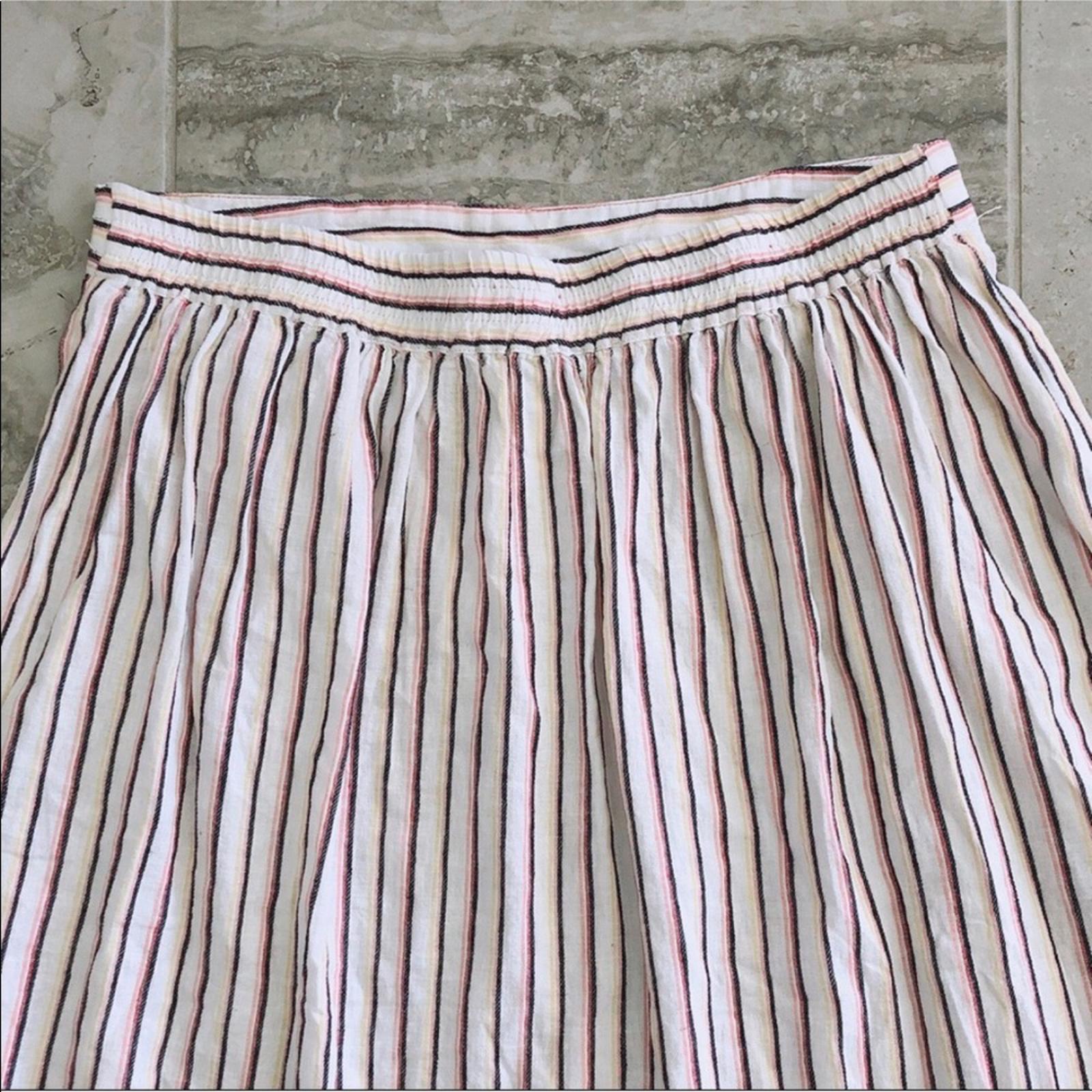 NEW Max Studio Linen-Blend Hi-Low Midi Skirt, Size XXL, New w/Tag