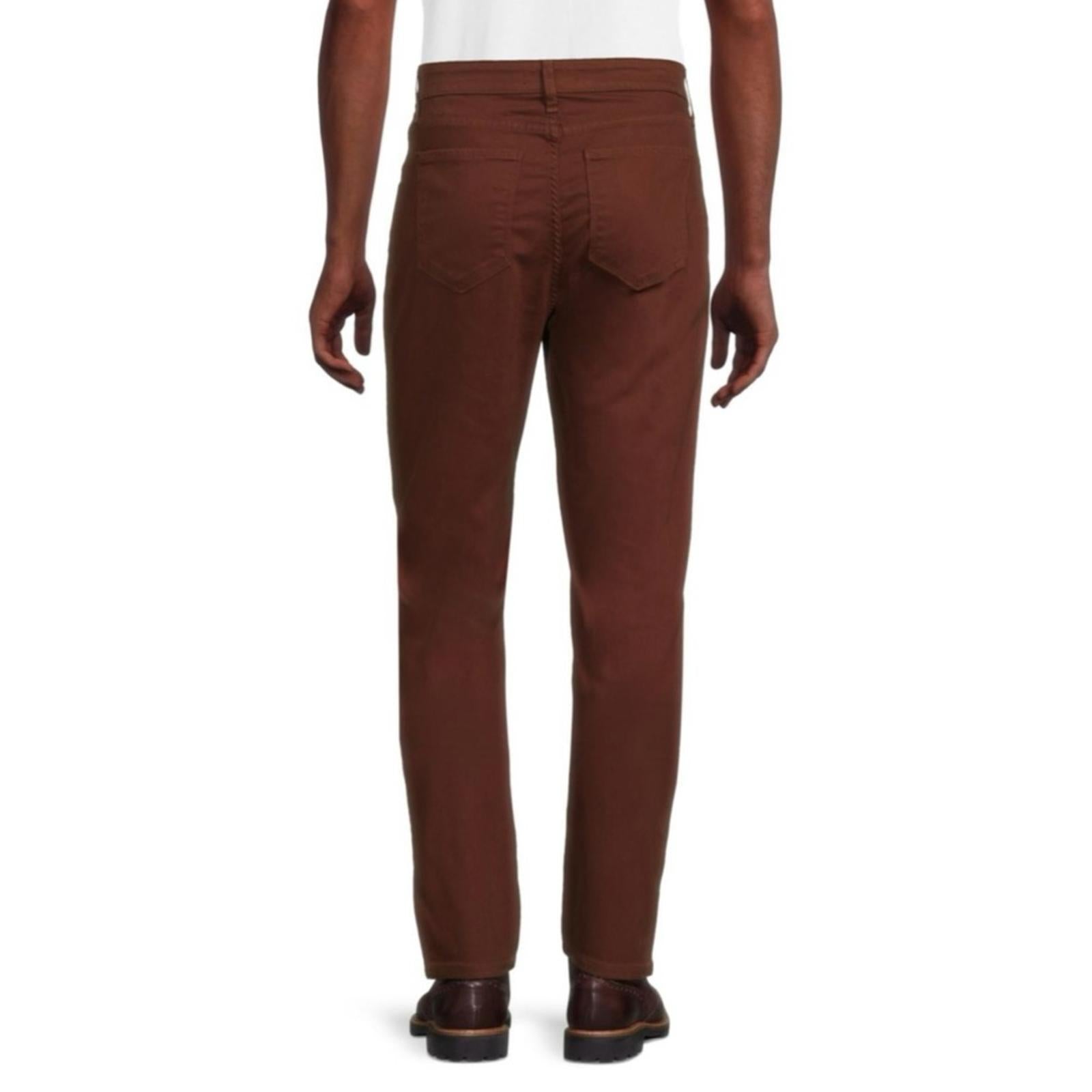 Monfrère Brando High Rise Slim Fit Jeans in Brown, NWT, Size 31