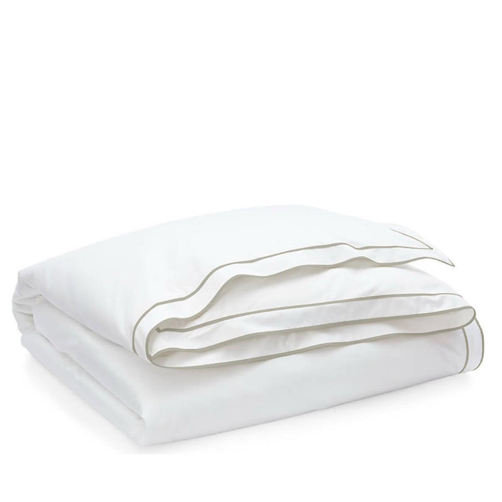 Lauren Ralph Lauren Spencer Duvet Cover in White/Soft Grey, Queen NEW w/Tag $335
