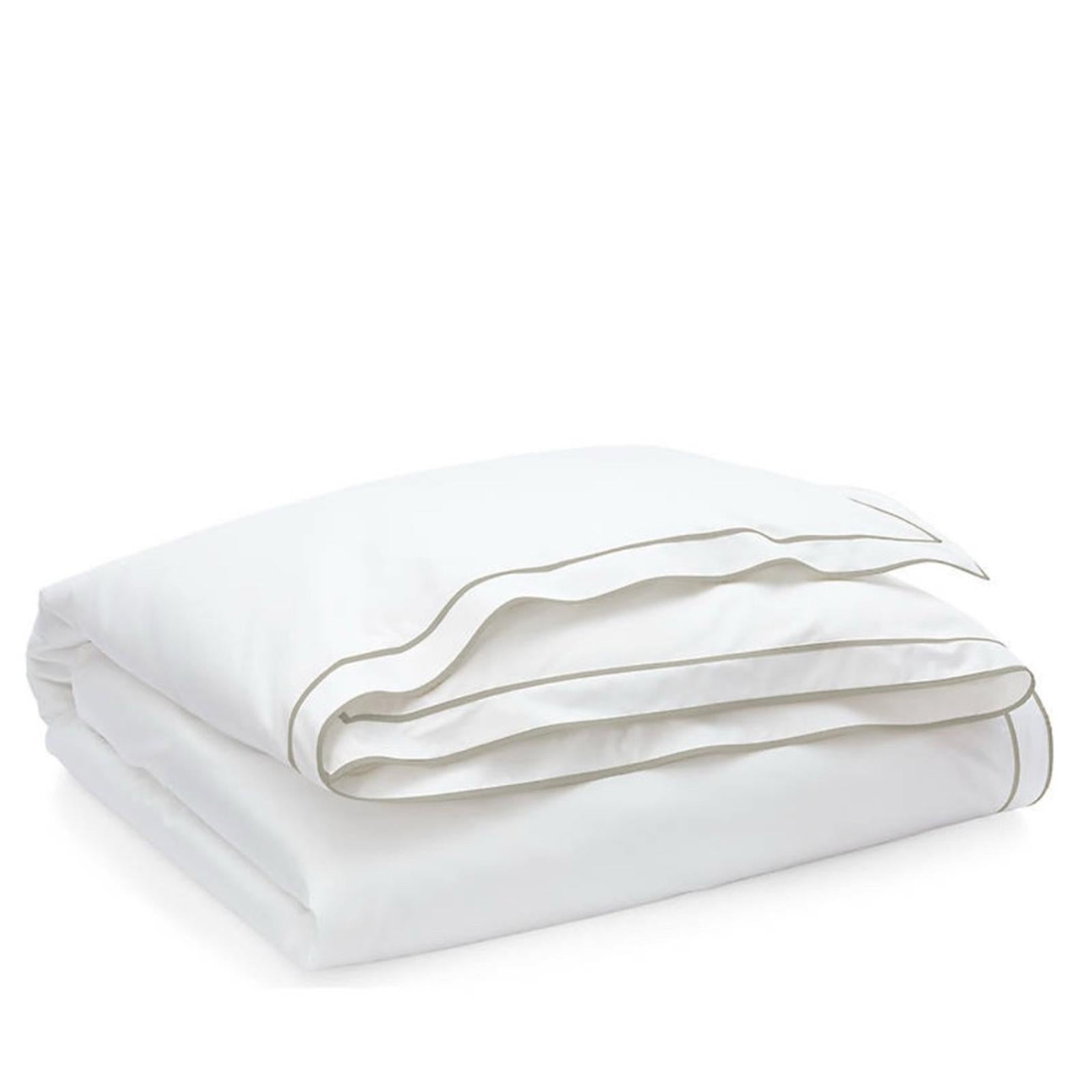 Lauren Ralph Lauren Spencer Duvet Cover in White/Soft Grey, Queen NEW w/Tag $335