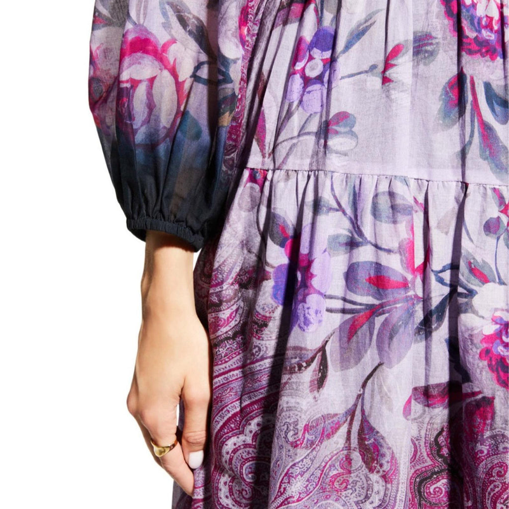 Kobi Halperin Chloe Blouson Sleeve Midi Dress w/Pockets Size XS New w/Tag $578
