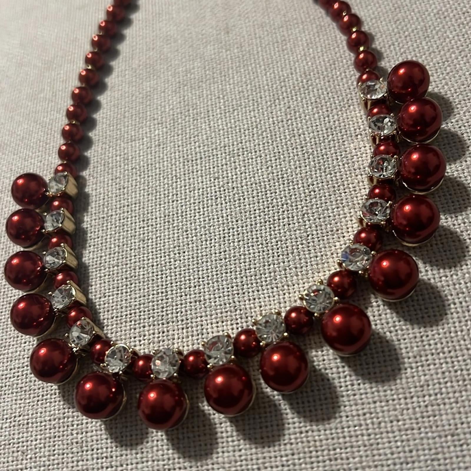 Charter Club Gold-Tone Crystal & Colored Faux Pearl Necklace 17" +2" Extender