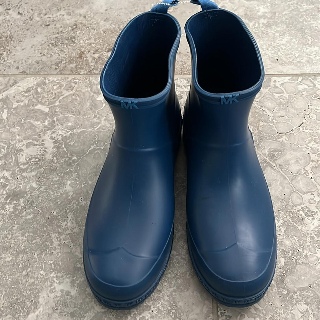 Michael Kors Mac Rain Booties in Blue, Size 11 New w/o Box