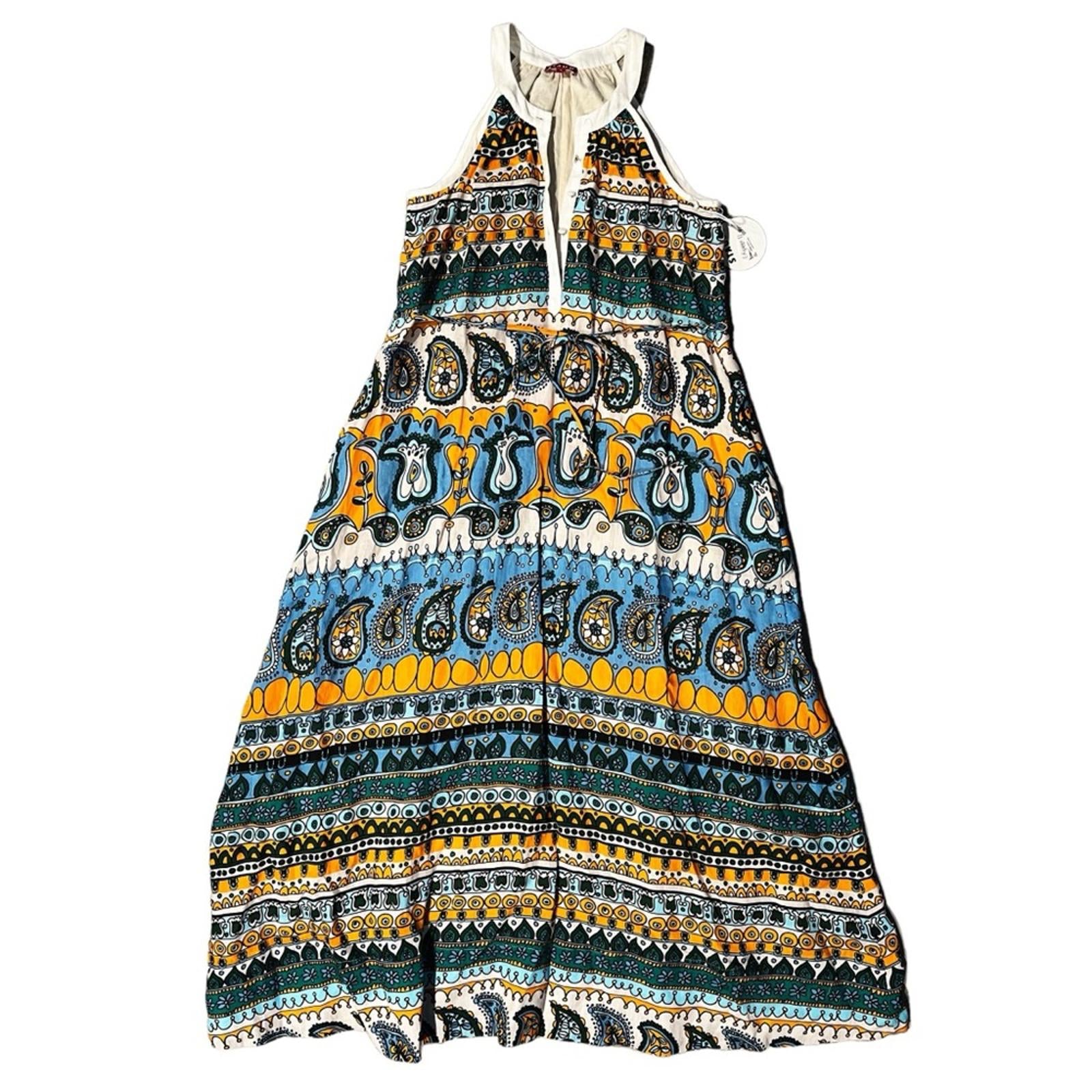 STAUD Lisette Paisley Print Maxi Dress, Size S, New w/Tag