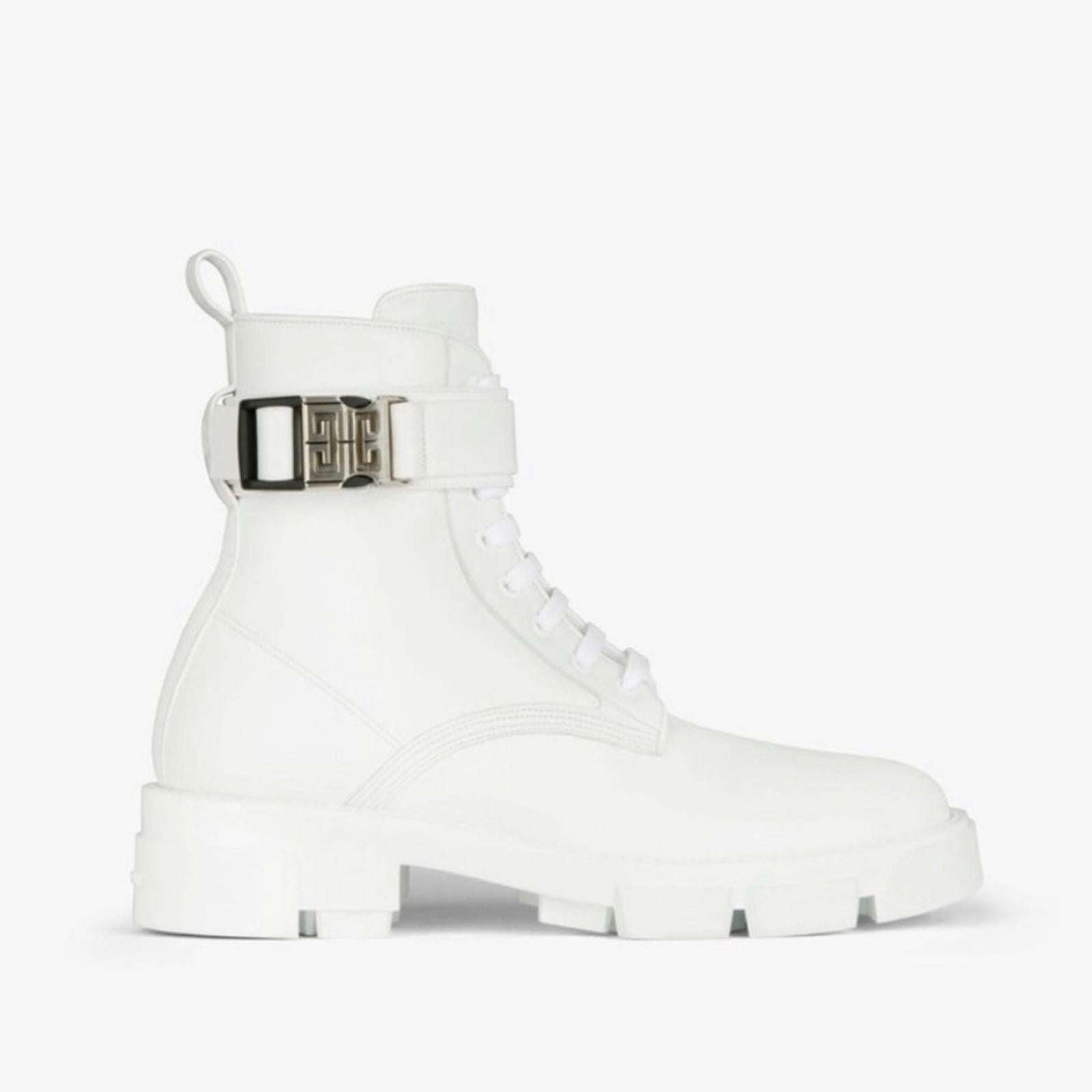 Givenchy Calf Leather Combat Boots, Size EU39 New in Box w/Dustbags