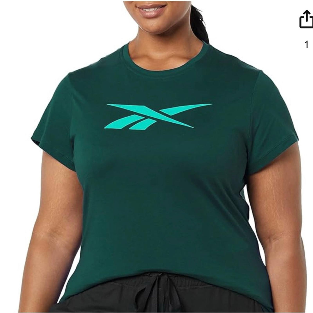 NWT Reebok Tee Vector Logo Graphic Tee, Forest Green Size 2X New with Tag