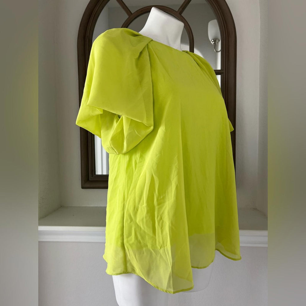 NWT Kobi Halperin Alice Puff Sleeve Blouse Size M New w/Tag Retail $298 Sold Out