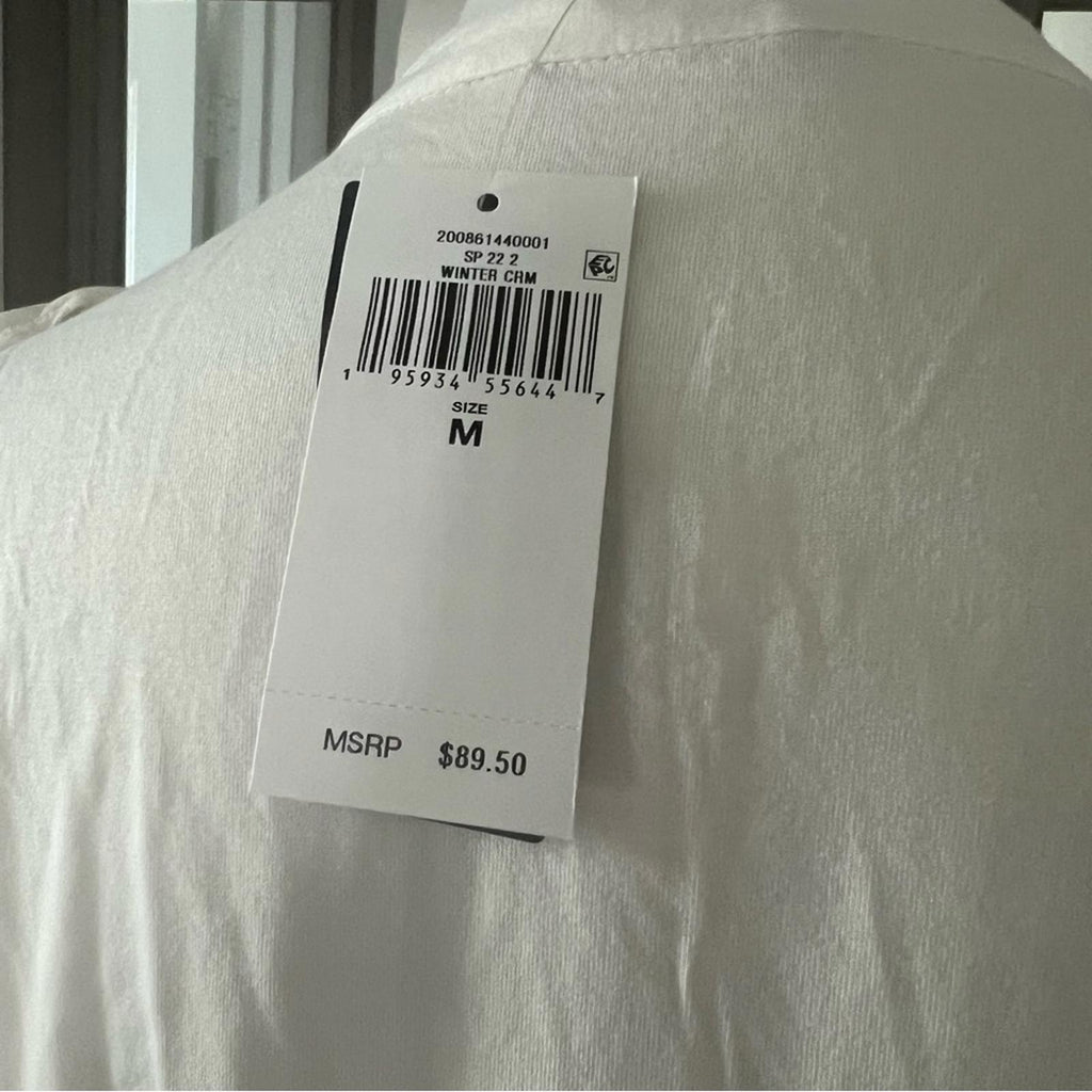 Lauren Ralph Lauren Ruffle Blouse in Winter Cream, Size XXL New w/Tag