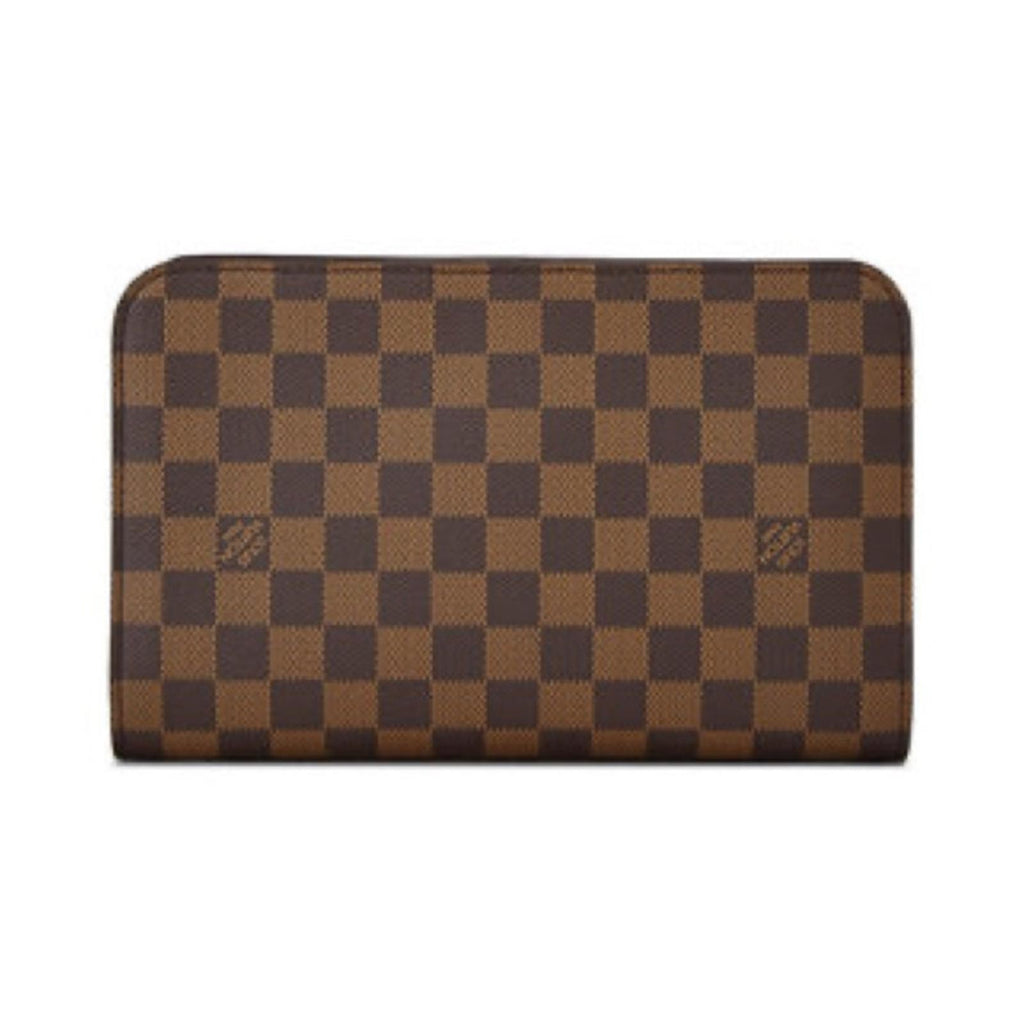 Louis Vuitton Damier Ebene Saint Louis Wallet, Brown, Unisex