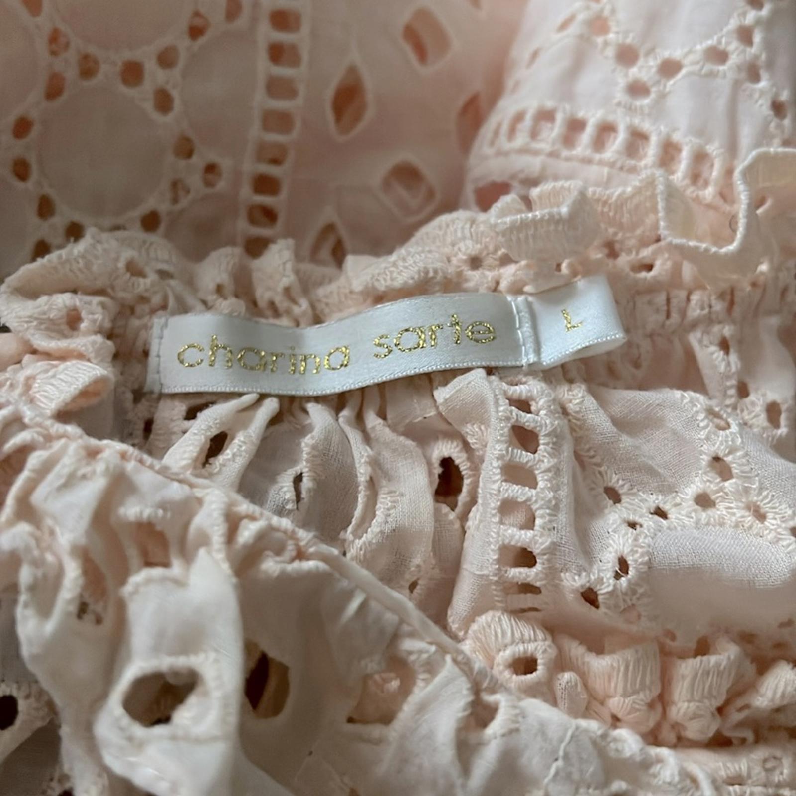 Charina Sarte Persephone Maxi Dress in Blush, Size L, New w/Tag