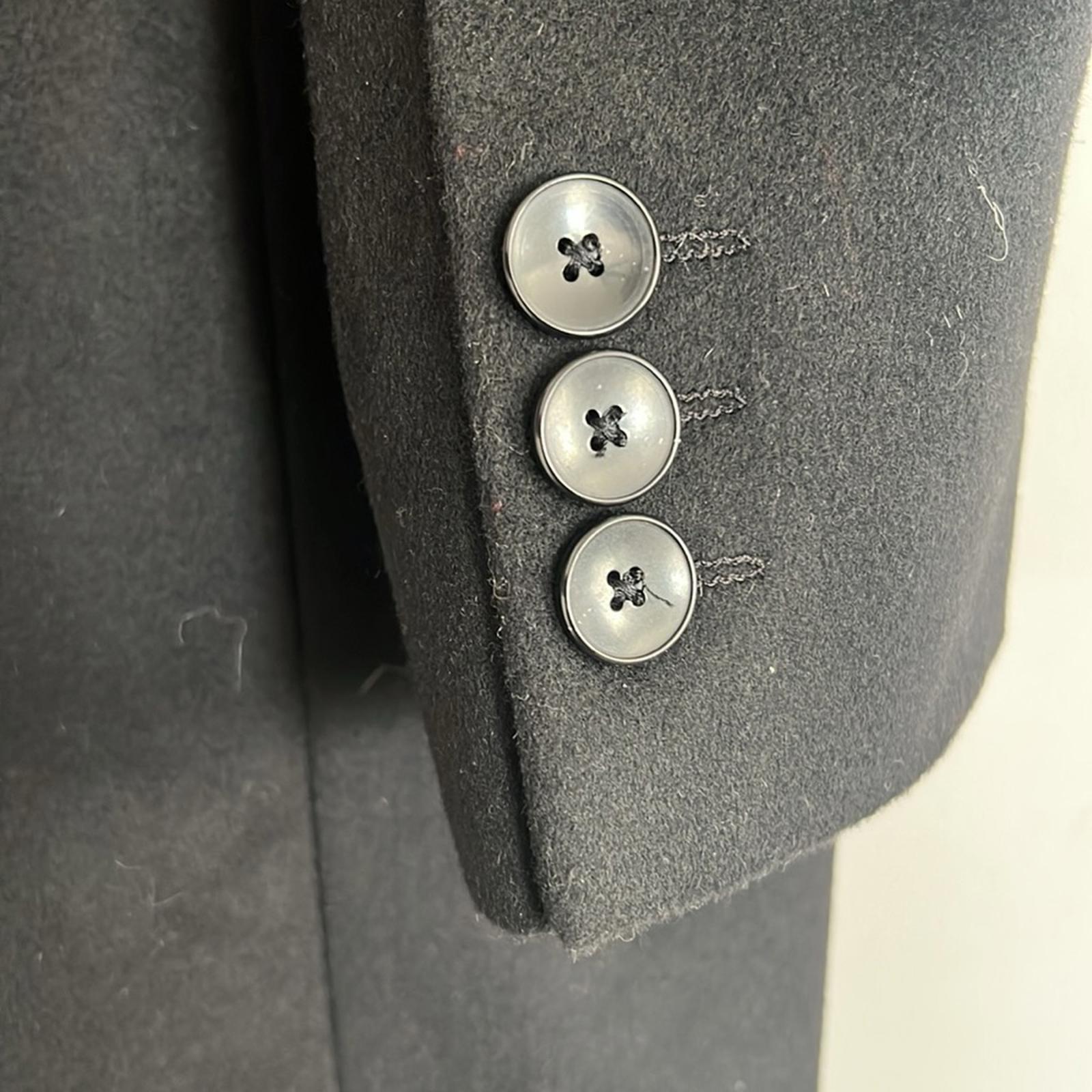 BOSS Cashmere-Wool Trench Coat in Black, Size IT 56, US 46R New w/o Tag