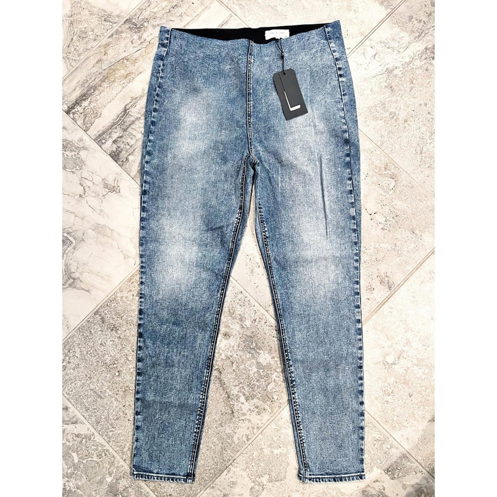 Rag & Bone Nina High-Rise Pull-On Jeans in Pearl Size XL New w/Tag Retail $225