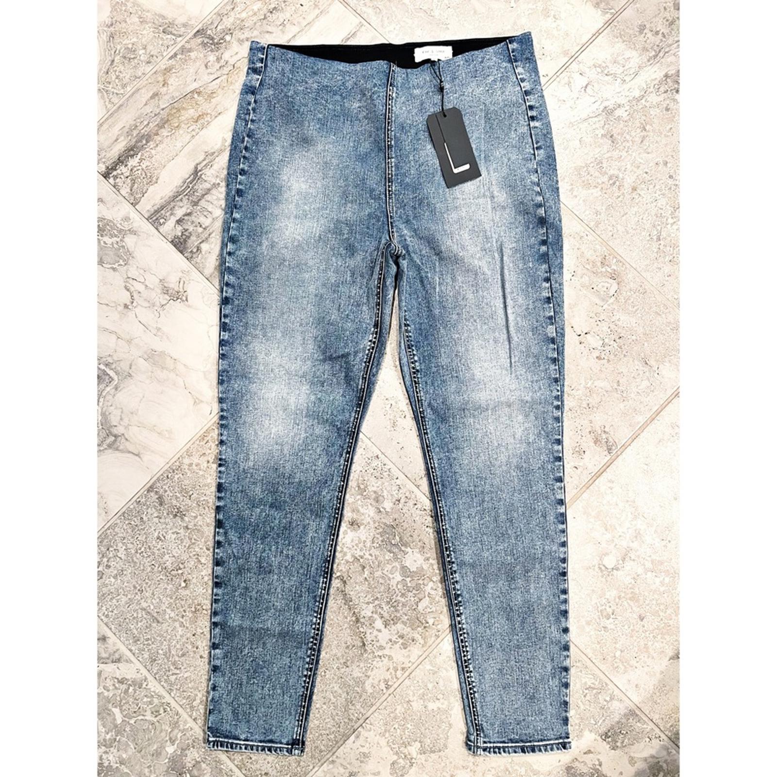 Rag & Bone Nina High-Rise Pull-On Jeans in Pearl Size XL New w/Tag Retail $225