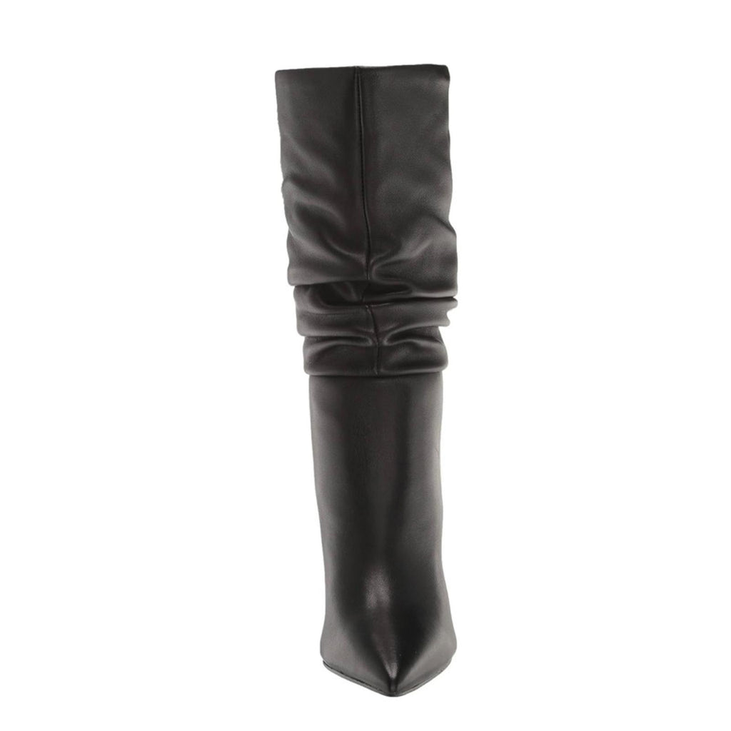 Marc Fisher LTD Gomer Slouched High Heel Boots Black Size 11M in Box Retail $249