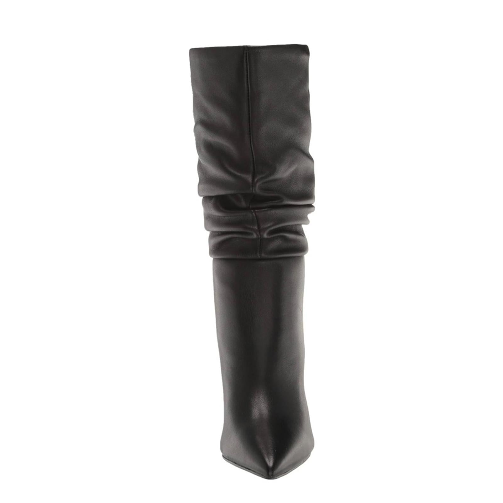 Marc Fisher LTD Gomer Slouched High Heel Boots Black Size 11M in Box Retail $249