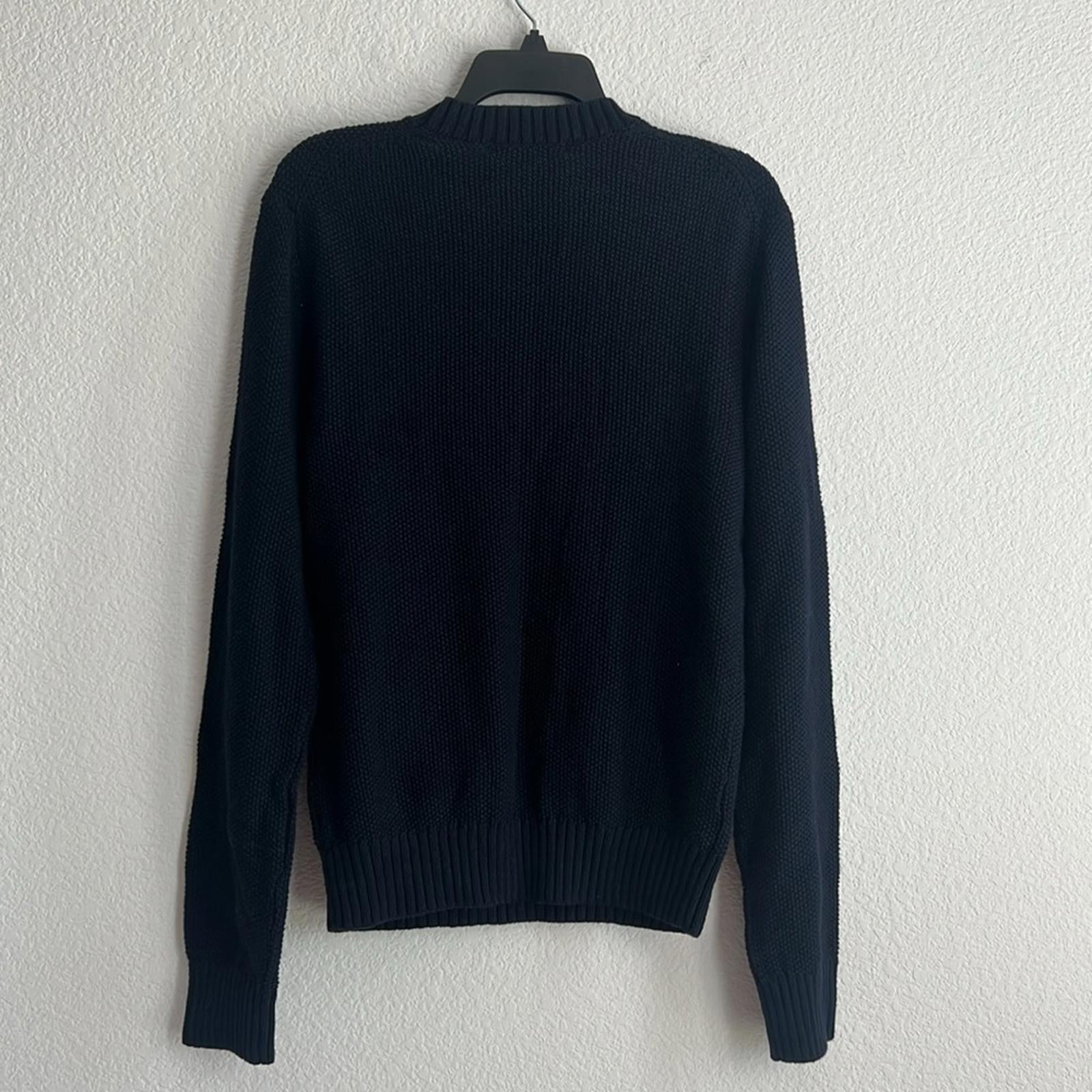 Slate & Stone Textured Weave Crewneck Men's Sweater in Navy, NWT, Size S