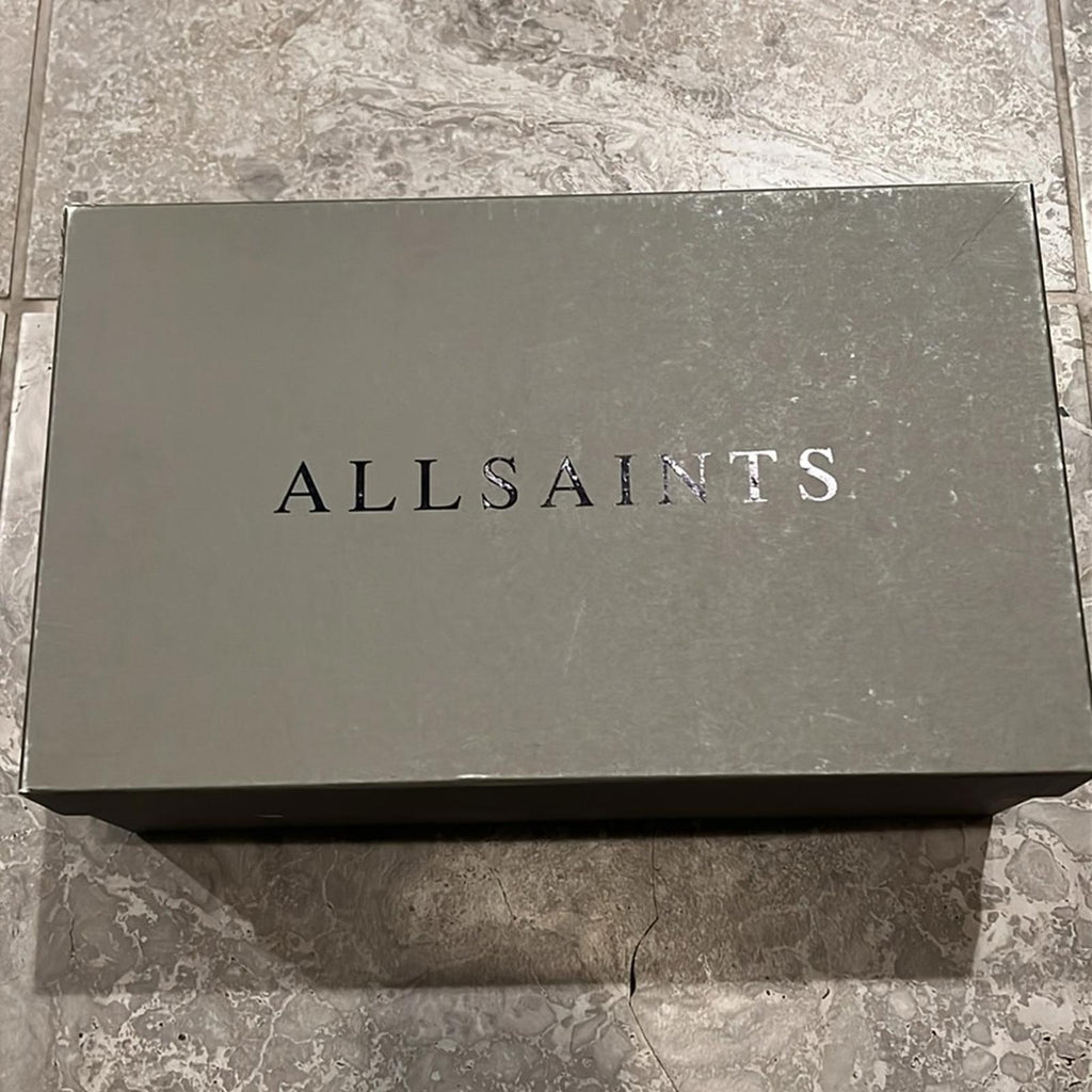 ALLSAINTS Apollo Lace Up Derby Dress Shoes in Dark Taupe, Size EU41 US8 NWT $300