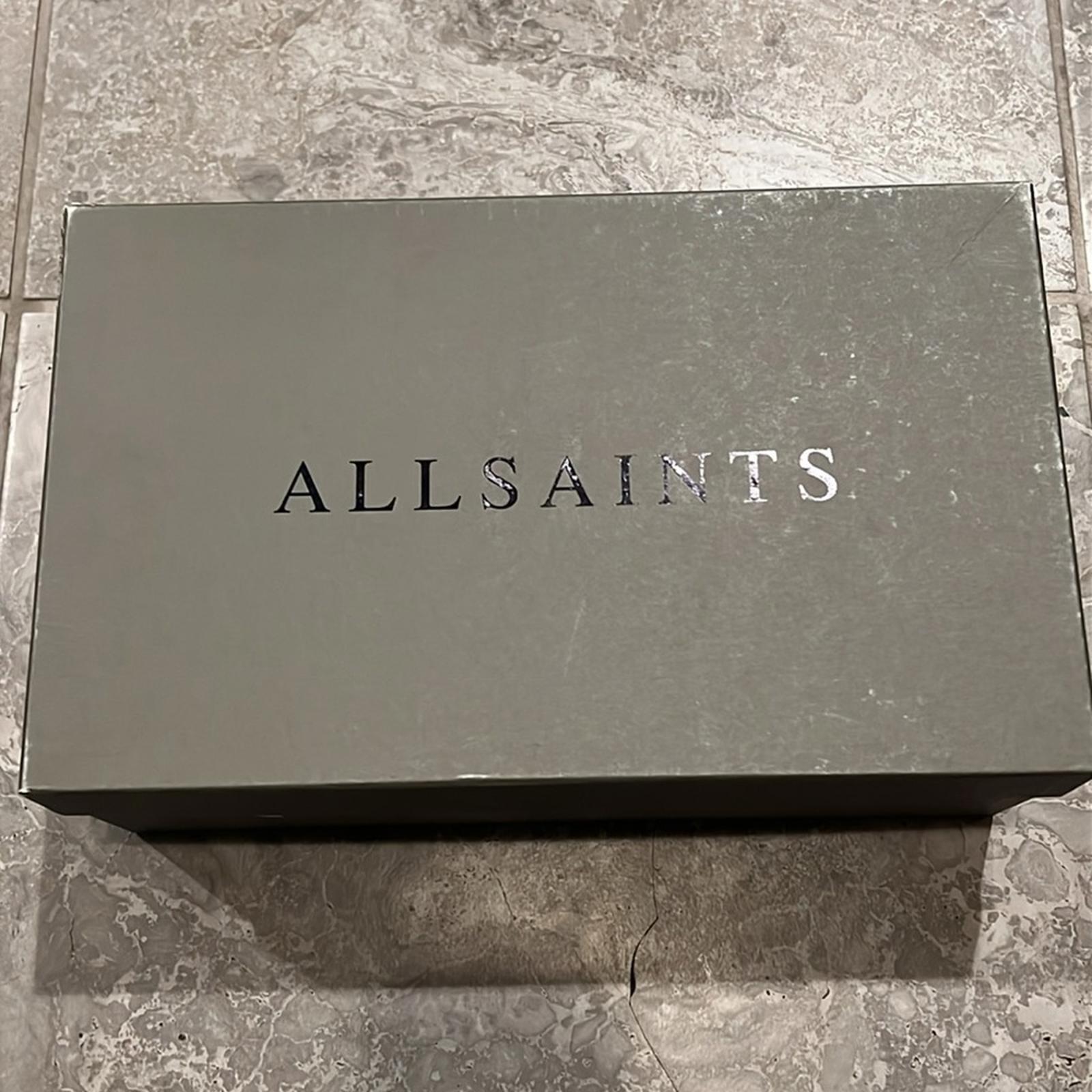 ALLSAINTS Apollo Lace Up Derby Dress Shoes in Dark Taupe, Size EU41 US8 NWT $300