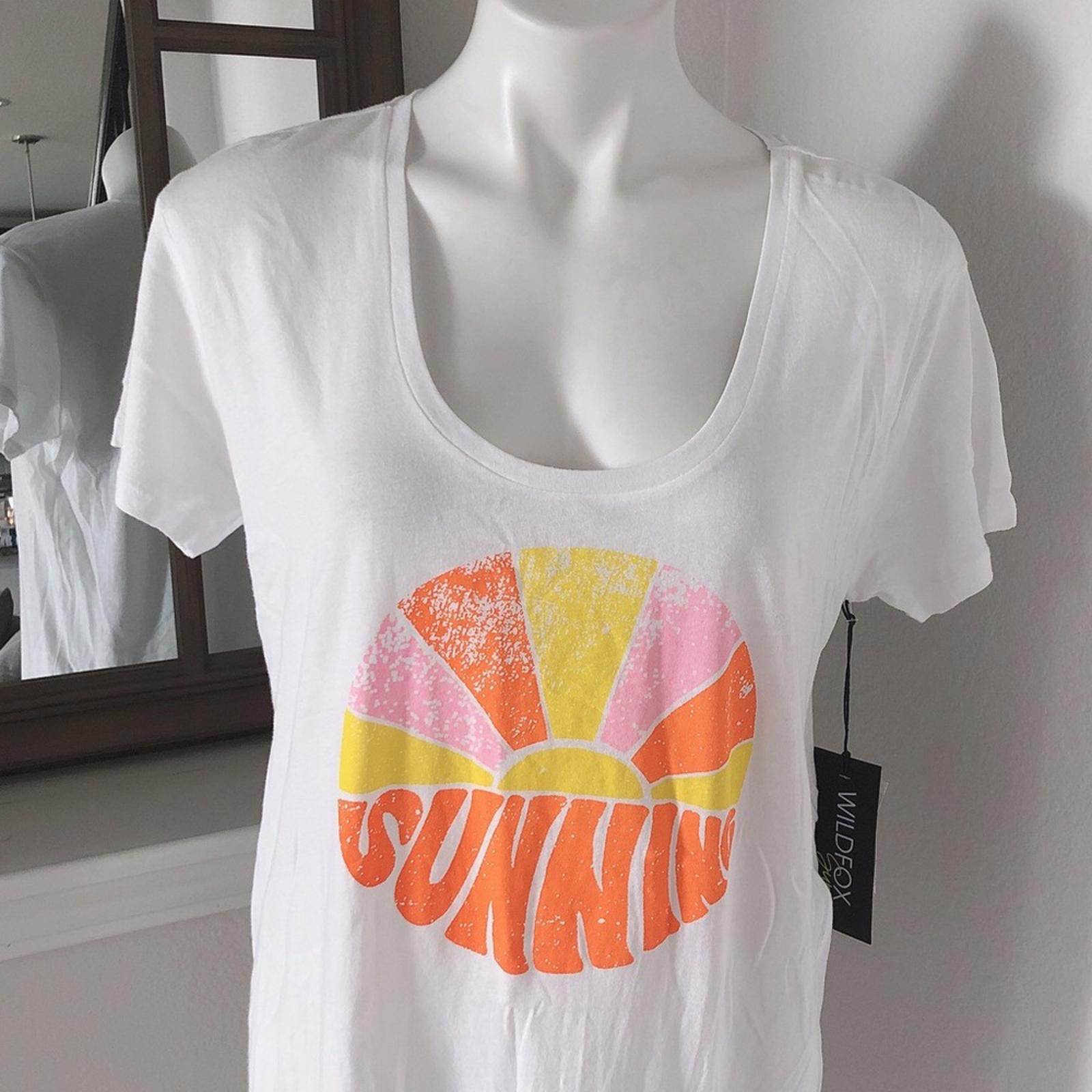 Wildfox Sun Scoop Neck Swim Coverup in White, Dress Beach Size M New w/Tag