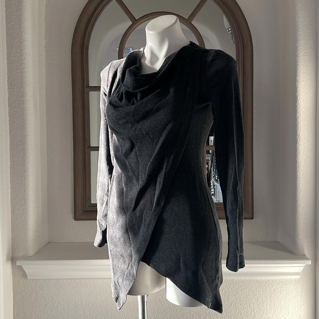 Marc New York Long Sleeve Asymmetrical Thermal Tunic  in Gray Size S EXCELLENT!