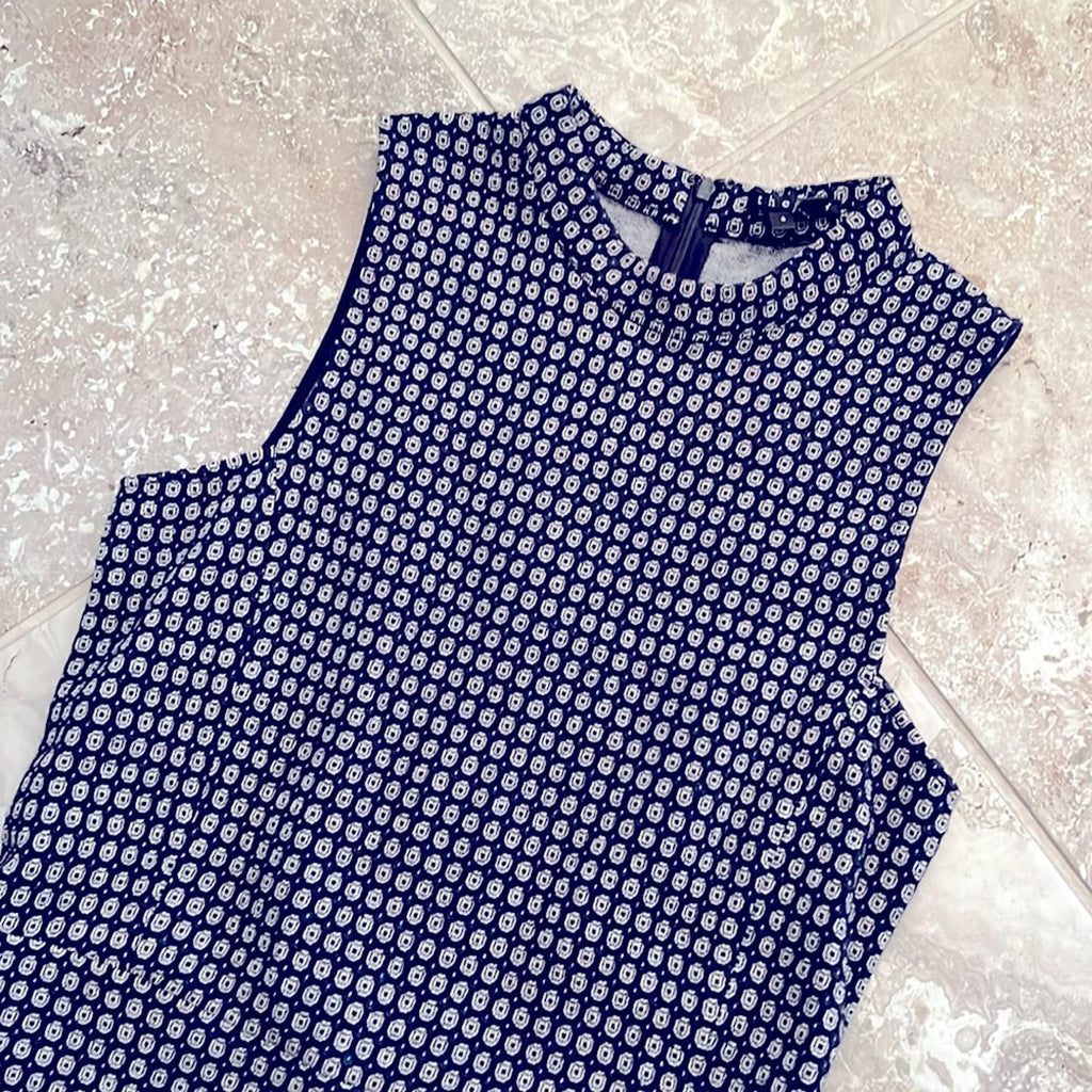 Theory Palmetto Knit Seraon Dress in Navy Blue, Size 6 Retail $295