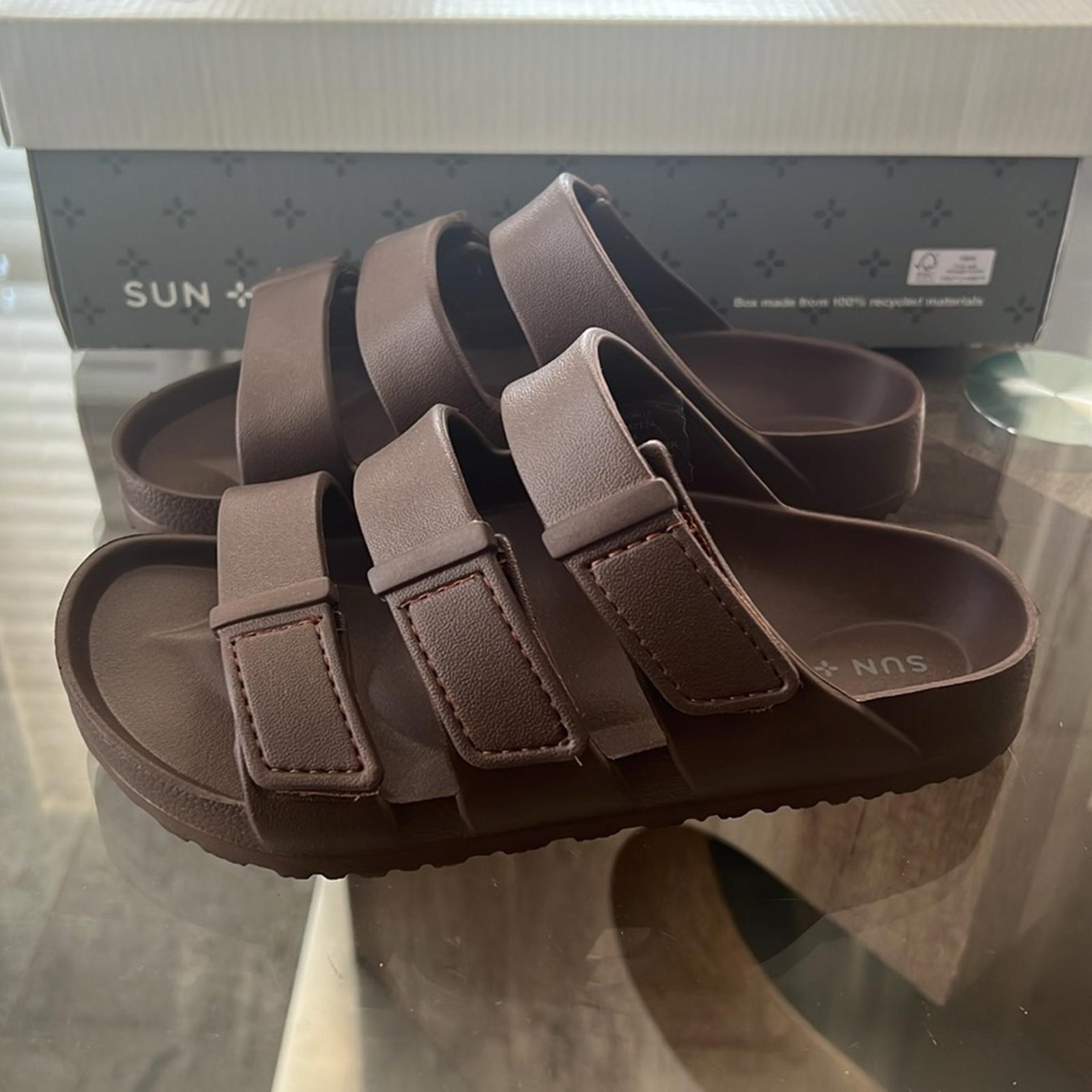 Sun+Stone Brown Bowie Sandals, Boys Size 2 New in Box