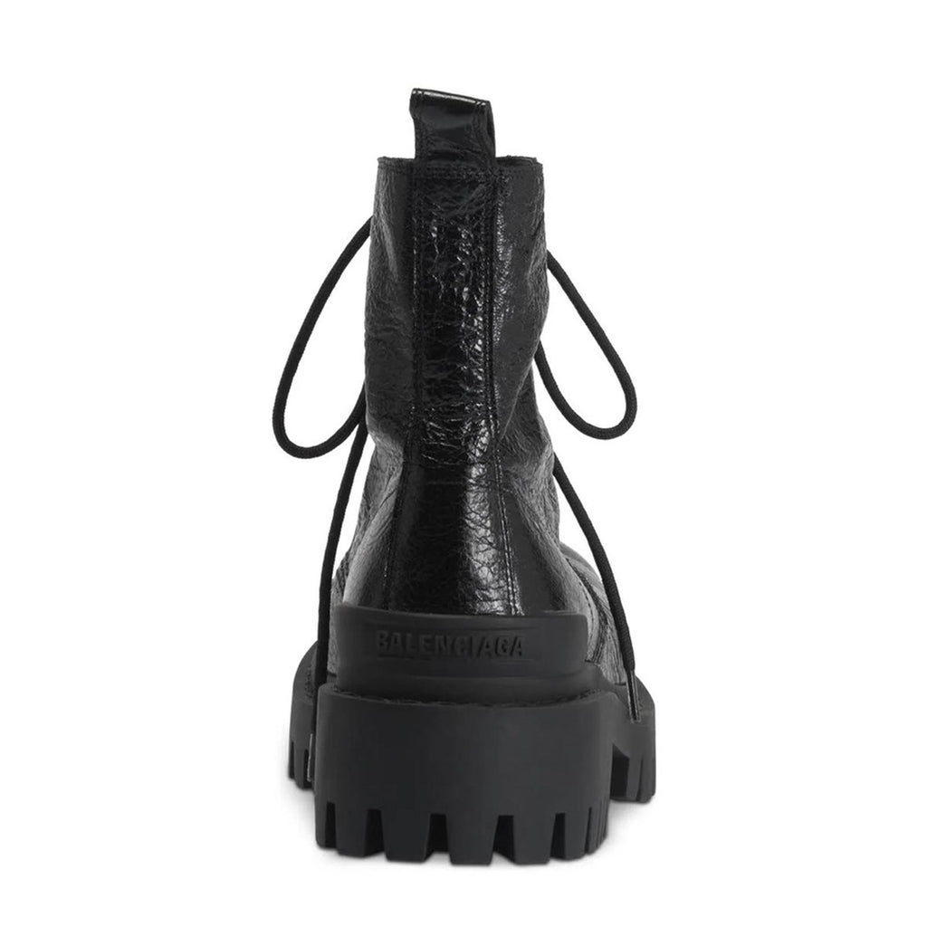 Balenciaga Strike Combat Boots in Black, Size 8.5 New in Box +2 Dust Bags