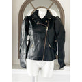 NEW LOOK Bomber Faux Leather Jacket in Black, Size L New w/Tag