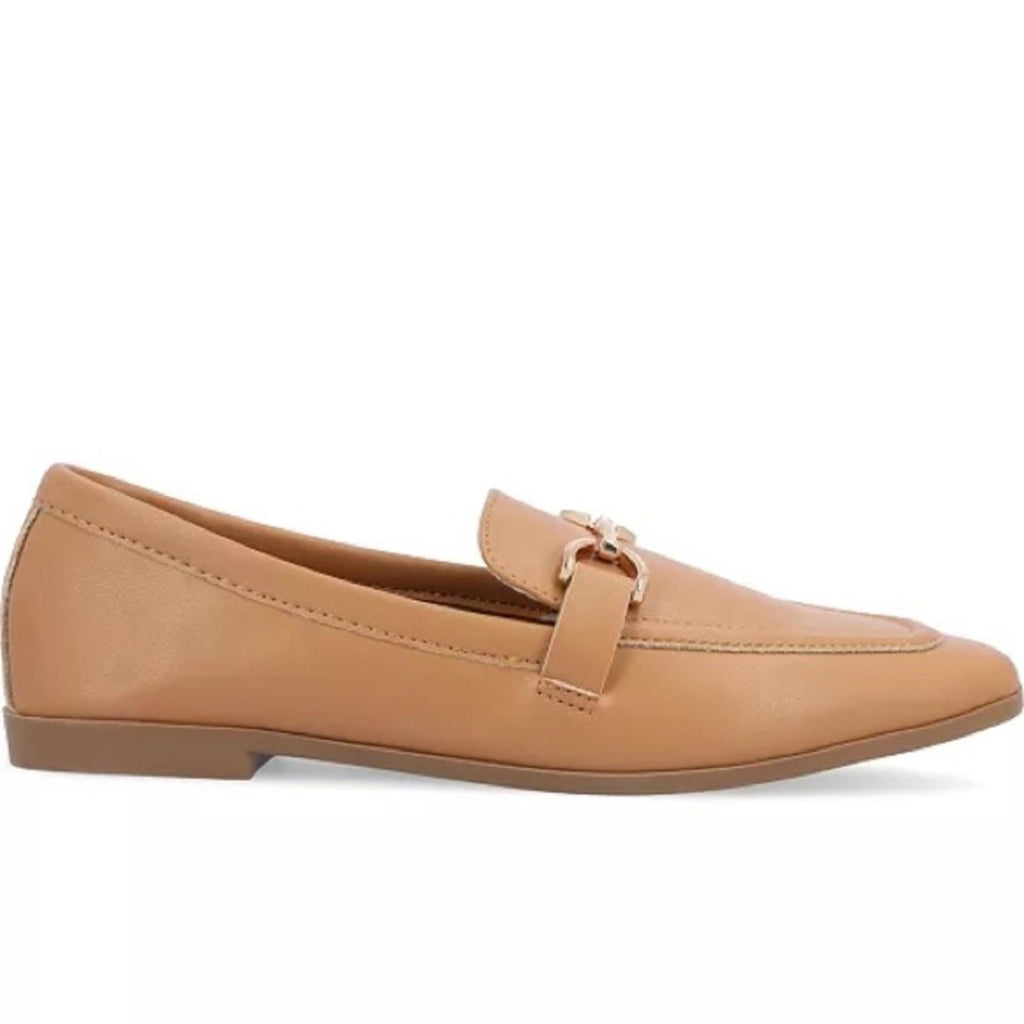 Journee Collection Mizza Slip-On Loafers in Tan, Size 12 NEW in Box