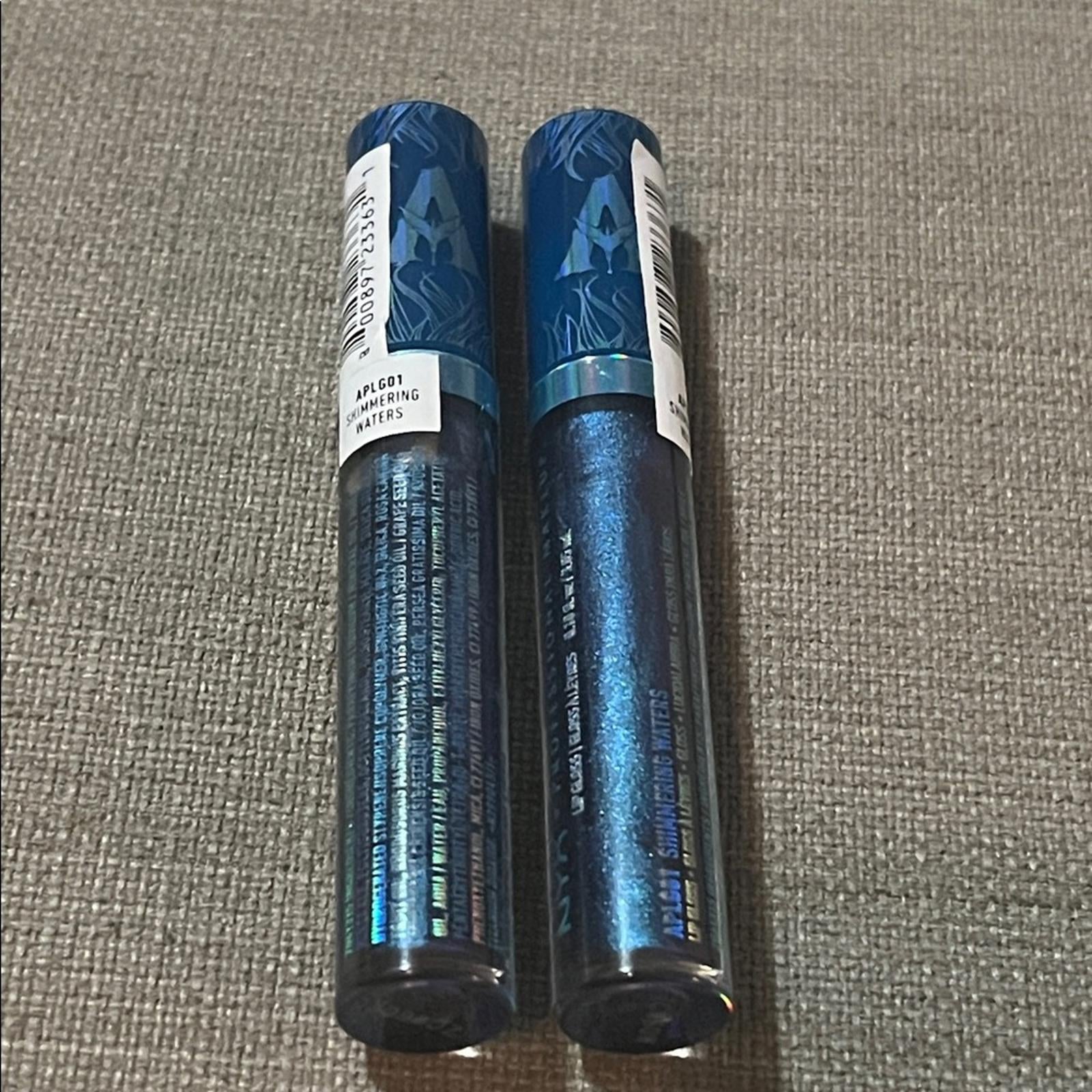 X2 NYX Makeup Avatar:The Way of Water Bioluminescent Lip Gloss Shimmering Waters