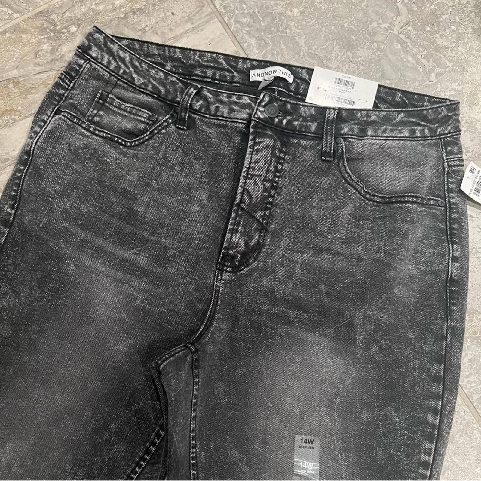 And Now This The Step Hem High Rise Cropped Jeans, Size 14W New w/Tag Retail $49