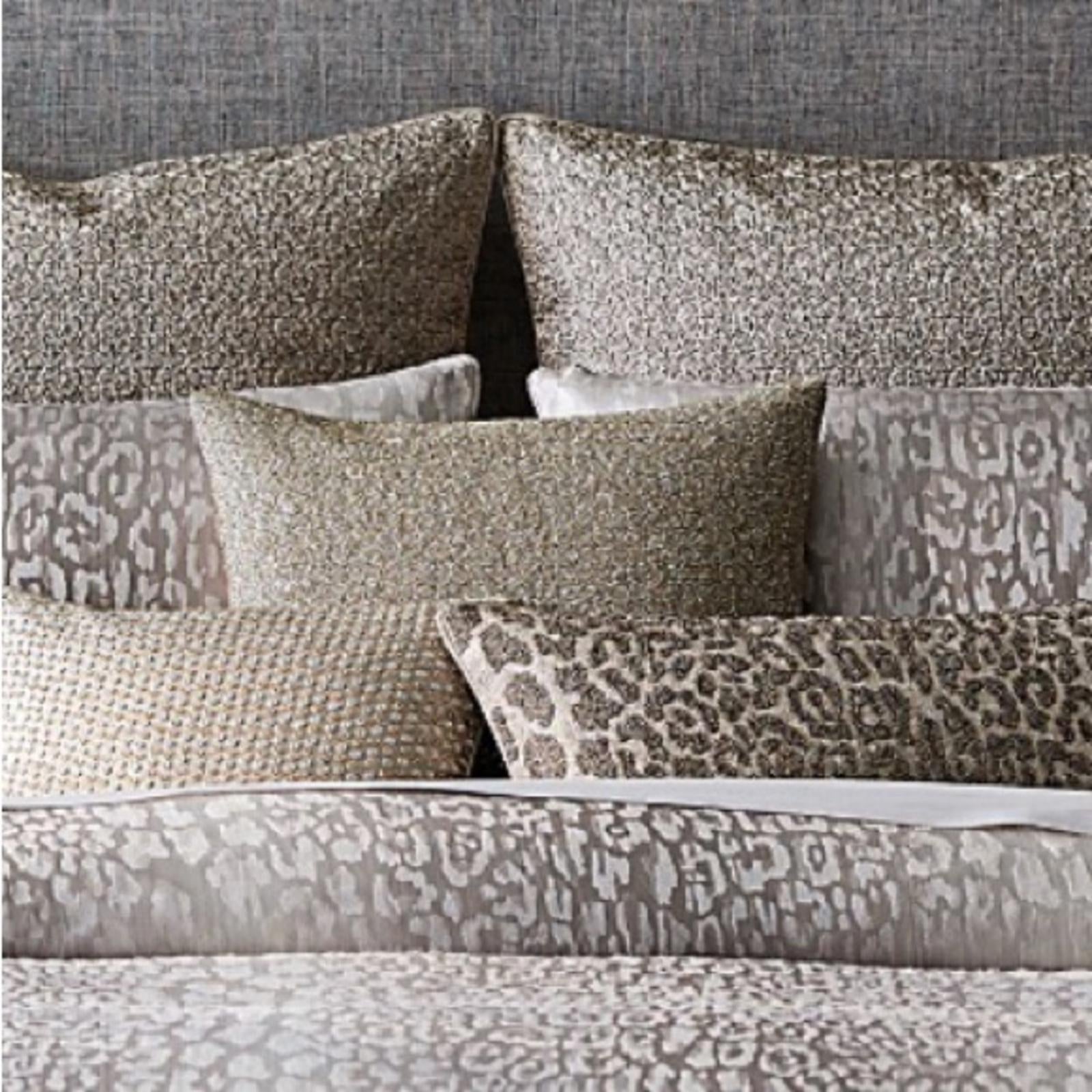 Hudson Park Collection Animale Stripe Beaded Decorative Pillow 18"X18" NWT $230