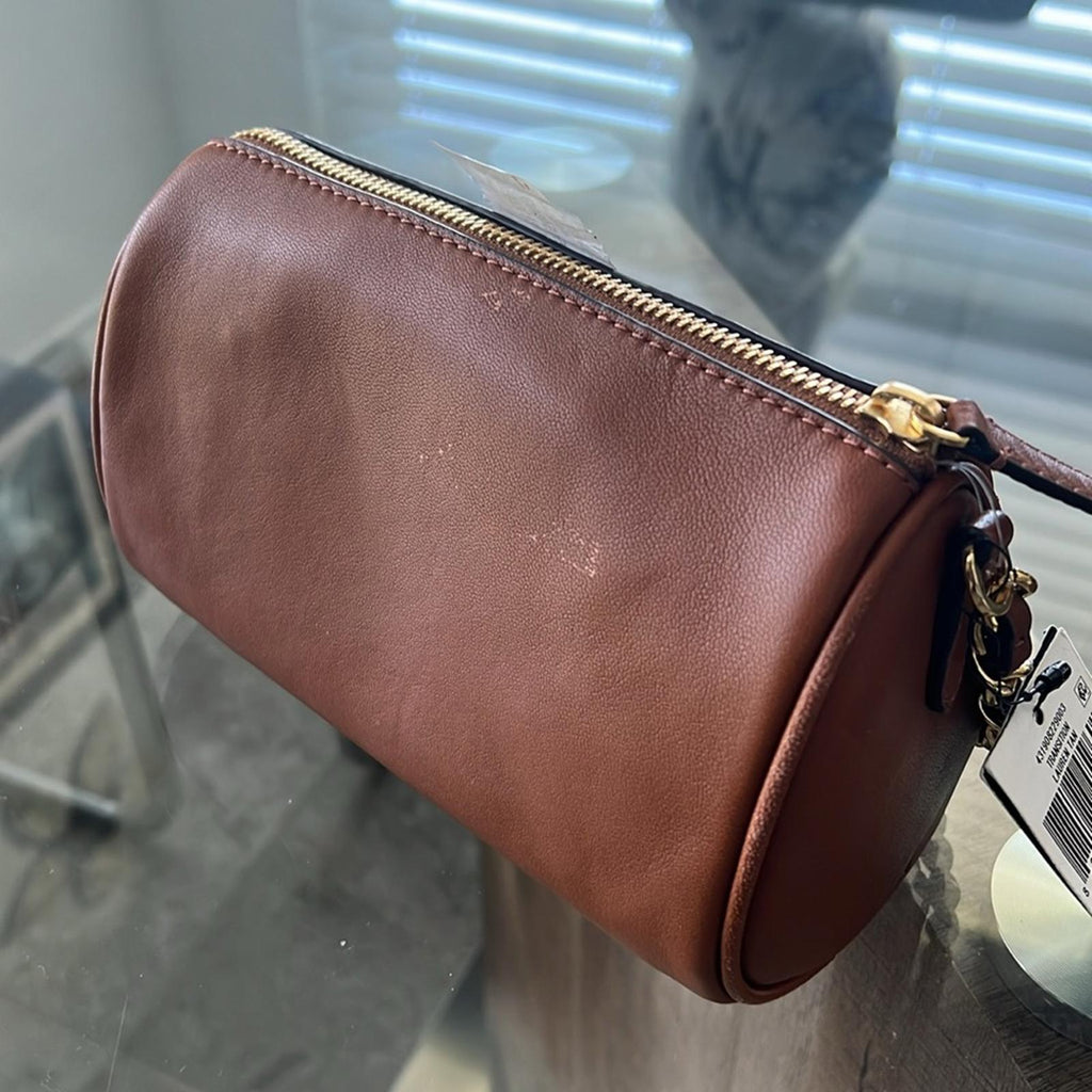 Lauren Ralph Lauren Emelia Shoulder Bag in TAN, Retail $250